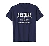 Arizona Vintage Saguaro Cactus Sports Design T-Shirt