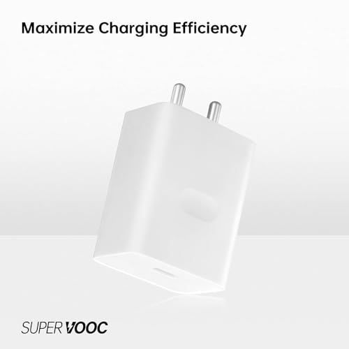 Image of 33W Superfast Charger Combo | Adapter + Cable | Compatible with Oppo F19 Pro+, F21 Pro, Reno 6, Reno 7, Reno 8, A74, A96 | Supports VOOC, SuperVOOC Fast Charging
