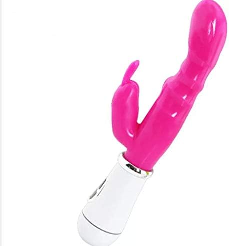 12 Frequency Rabbit Massage Tools for Women Battery Powered Waterproof & Quiet (Pink)