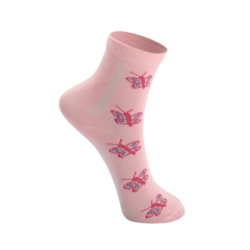Image of Kids Girls Socks | Soft Cotton, Comfortable, Multicolor Printed Socks for Girls - Pack of 5 Pairs