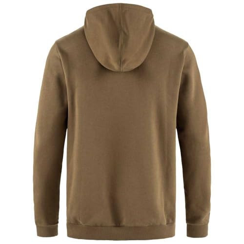 Fjällräven Herren Fjällräven Logo Hoodie, Wood Brown, M
