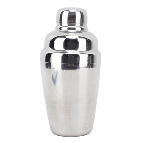 ANGGREK Cocktail Drink Shaker Mixer, 304 Stainless Steel Cocktail Shaker Accurate Bartending for Restaurant (350ML)