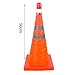 Produktbild Cheerfulus Faltkegel Leitkegel Sicherheitskegel faltbar mit LED-Beleuchtung Pylon Faltbare Sicherheitspilone,Orange