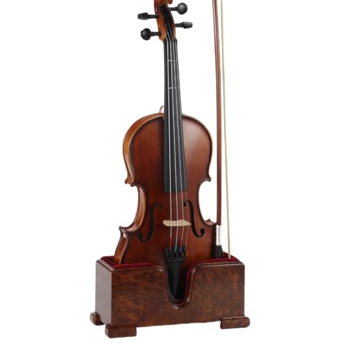 image for YWYLL Violin and Bow Holder ( Stand), Wooden Violin Holder Floor Displ