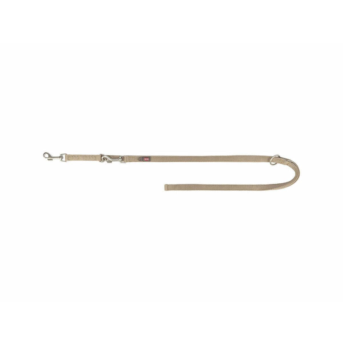 TRIXIE Premium Extension Lead, L-XL, 78.7 in/1.0 in in sand double-layer dog lead, triple adjustable, non-slip - Image 3