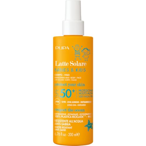 Pupa Babies & Kids Latte Solare SPF 50+ Protezione Molto Alta per Bambini