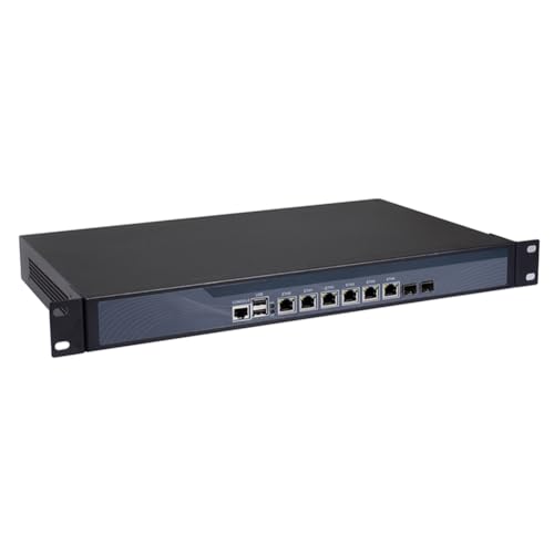 Firewall, VPN, 19 Inch 1U Rackmount, Mikrotik, PFSense, OPNsense, Network Appliance, Z87 with I3 4160, RS16, AES-NI, 6 x LAN, 2 x SFP+ 82599ES 10 Gigabit, Bypass, 8G RAM, 256G SSD