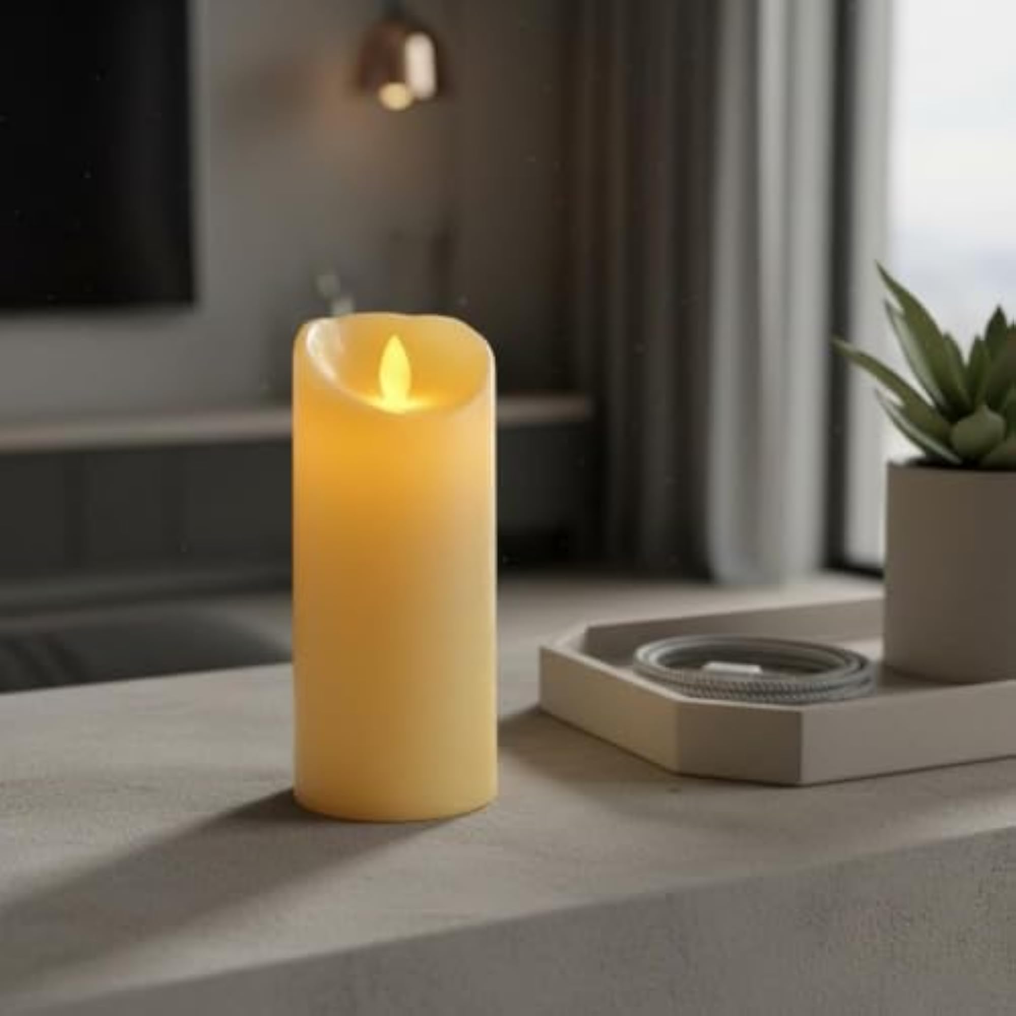 Smokeless Wireless Control Candle Light for Safety