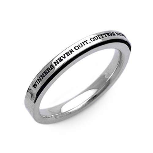 [ドクターモンロー] メッセージナローリング 7号～23号 (23号) 英語 英字 英文 プレート 板 シンプル モード 指輪 メンズ 男性