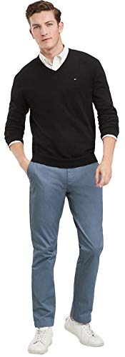 Tommy Hilfiger Men's Cotton V Neck Sweater, Black3