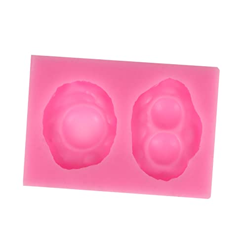 EXCEART Molde De Silicona Para Tartas Y Bombones Forma De Huevo Frito Molde Para Repostería Diy Utensilio FáCil De Usar Y Limpiar 4.13X2.95 Pulgadas