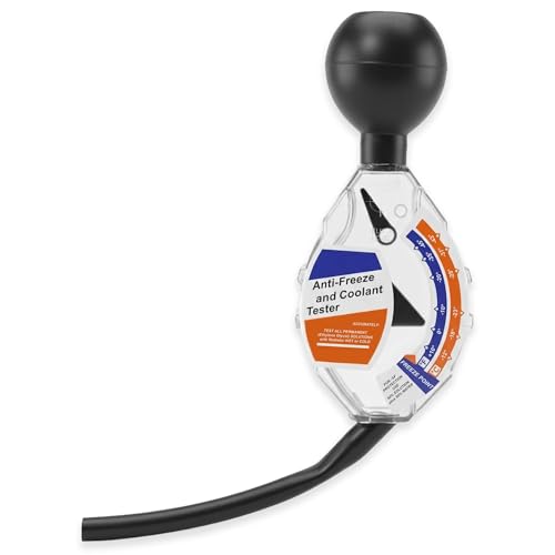 Rapid Revive Coolant Tester & Antifreeze Tester 2-in-1 | Cooling System Pressure Test Kit | Ethylene Glycol Hydrometer for Car Van Truck