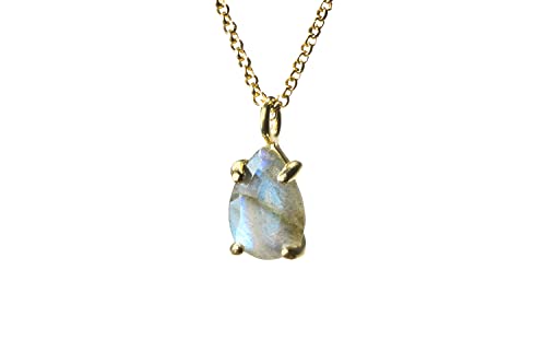 Boîte à Bijoux Fantaisie incluse avec le superbe collier de labradorite pour femme