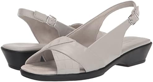 Easy Street Women's Drew Heeled Sandal, Grey, 7 Wide | Image 6