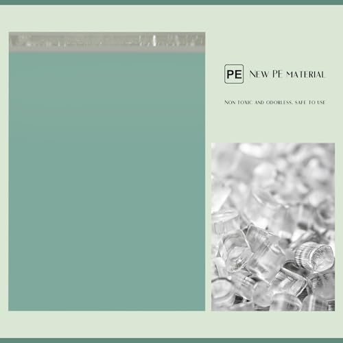 Image of Metronic Poly Mailers 12X15.5 500Pack, Strong Adhesive Shipping Envelopes for Clothing, Waterproof Shipping Bags for Small Businesses, Flexible Mailers Poly Bags, Grayed Jade Green