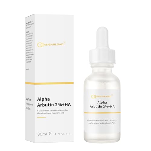 CHANGARLOAD Alpha Arbutin 2% Serum for Dark Spots, Acne Scars, Pore Minimizer, Hydration & Removing Pigmentation - Hyaluronic Acid Serum, 1 Pcs 30 ML- 1 Fl Oz