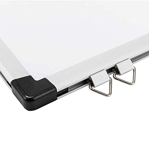 Amazon Basics Magnetic Whiteboard with Pen Tray, Aluminium Trim and Dry-Wipe Writing Surface, 90 x 60cm (WxH), White - 9