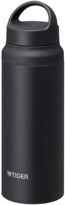 Tiger Stainless Steel Vacuum Insulated Bottle with Handle, 600 ML, Black