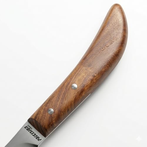 Image of Precision Farrier Tools Super Sharp Hoof Knife Farrier Tools Right-Handed Hoof Knife with Wooden Handle for Horse & Cow Hoof Trimming