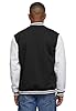 Urban Classics Men's 2-tone College Sweatjacket, Multicolour (Blk/White ), S #1
