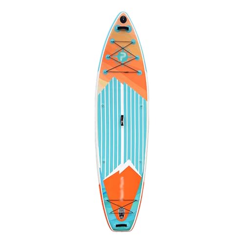 PNJKGY Sup ボード サーフボード 高密度PVC 二重加固包? EVA滑り止めパッド SUPサップボード スポーツカメラベース 安定 サップ 滑り止め 三尾びれ設計 シート取り付け可能 ソフトボード サーフィン アルミニウム合金調整オール サップ