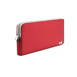 MasiBloom® Neoprene Keyboard Sleeve Case with Zipper for Bluetooth Wireless Keyboard MC184LL/B (Model: A1314) & Anker Bluetooth Keyboard A7726111 and BATTOP Bluetooth Keyboard (CASE- Red Sleeve)