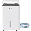 Small Dehumidifier for 2500 Sq.ft, Max 35 Pint/D, Smart Compressor Dehumidifier with Drain Hose, Intelligent Humidistat