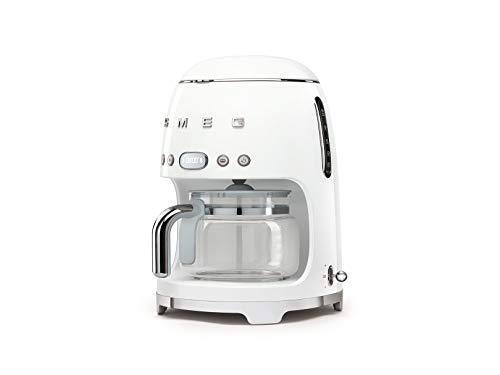 Smeg 50'S Retro Style Aesthetic Drip Coffee Machine, White #TOP2