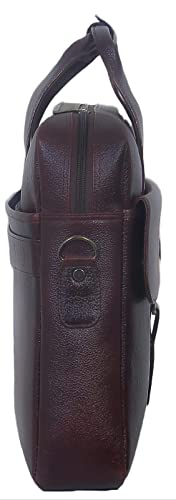 BAG JACK Bellatrix Genuine Leather Briefcase Men/Women Office Travelling Documents Storage Laptop 17 Inch Shoulder Strap Carry On Suitcase with Handle