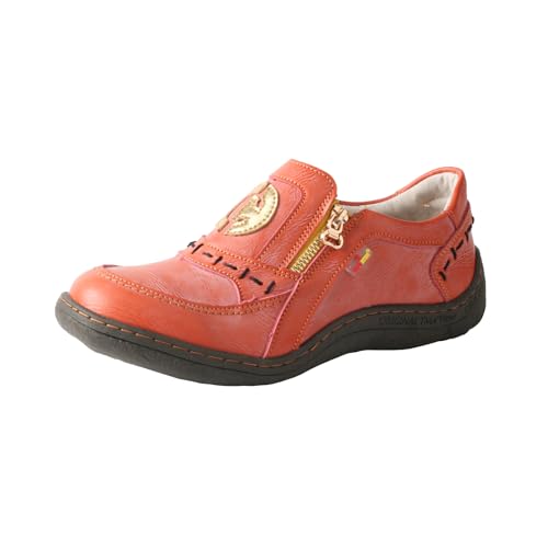 TMA EYES Women's Single-lace Zipper Non-Slip and Wear-Resistant Shoes