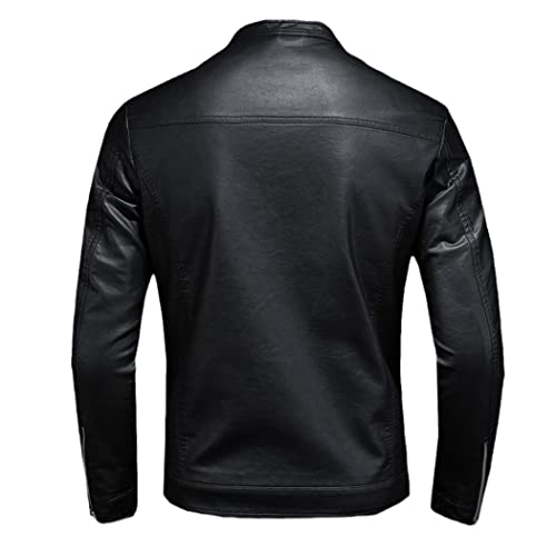 Manteaux hommes en cuir PU ajustés pour ne plus craindre le vent - 3