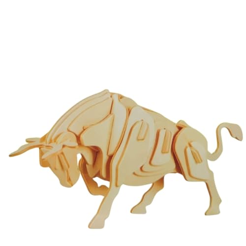 Puzzle 3D de Madera – Kit de construcción Toro para Montar 38...