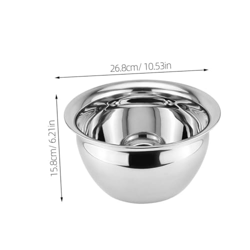 Bol de acero inoxidable para ensalada 26.8 cm miniatura 2