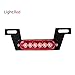 Rudyness Motorbike Tail Light Universal Motorcycle B6 Dual License Plate LED Tail Brake Light ATV Stop Lamp Rear Turn Signal Light Auxiliary Light (Mid License Plate Lights)