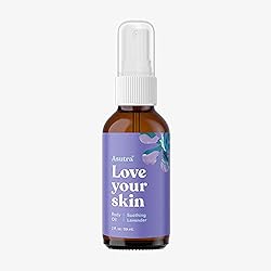 ASUTRA Lavender Body Oil, 2 oz | Coconut Oil and Organic Lavender Essential Oil | Smooth and Silky Body Oil | 