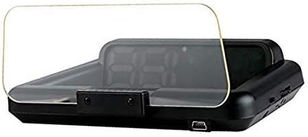 Car Head Up Display, Universal T900 Car HUD GPS Speedometer with Colorful Digital LED Projector, Multifunctional Car Speed Display with Overspeed Alarm, Battery Voltage