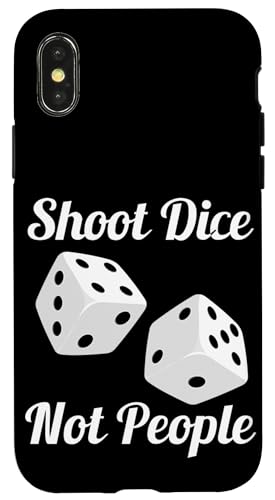 Shoot Dice Not People Anti Guns Action For Gun Control �X�}�z�P�[�X iPhone X/XS �p