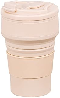 HORRAu Collapsible Coffee Cup for Camping, Reusable Folding Travel Drinking Mug 350ml 12oz