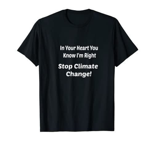 Camisetas frescas del cambio climático para los hombres, las mujeres y los niños Camiseta