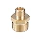 VekAuto Hochdruckreiniger-Anschluss, G1/4 auf M22x1.5 männlicher Adapter aus Messing Schraubenschlauchanschluss Universal für Hochdruckreiniger Schnellkupplung Messing Kupferfarbe