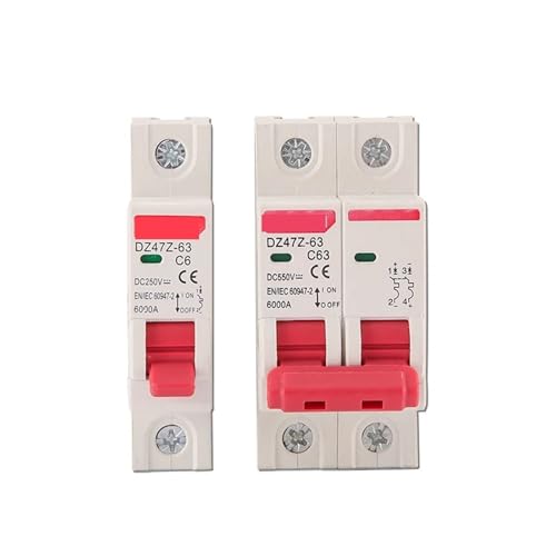 Disjoncteur DZ47Z-63 rail DIN CC protection photovoltaïque solaire