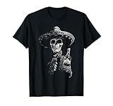 Vintage Skeleton Tequila Mexico Dia De Los Muertos Mexican T-Shirt