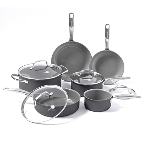Best Greenpan Chatham 10 Piece Ceramic Nonstick Cookware Set