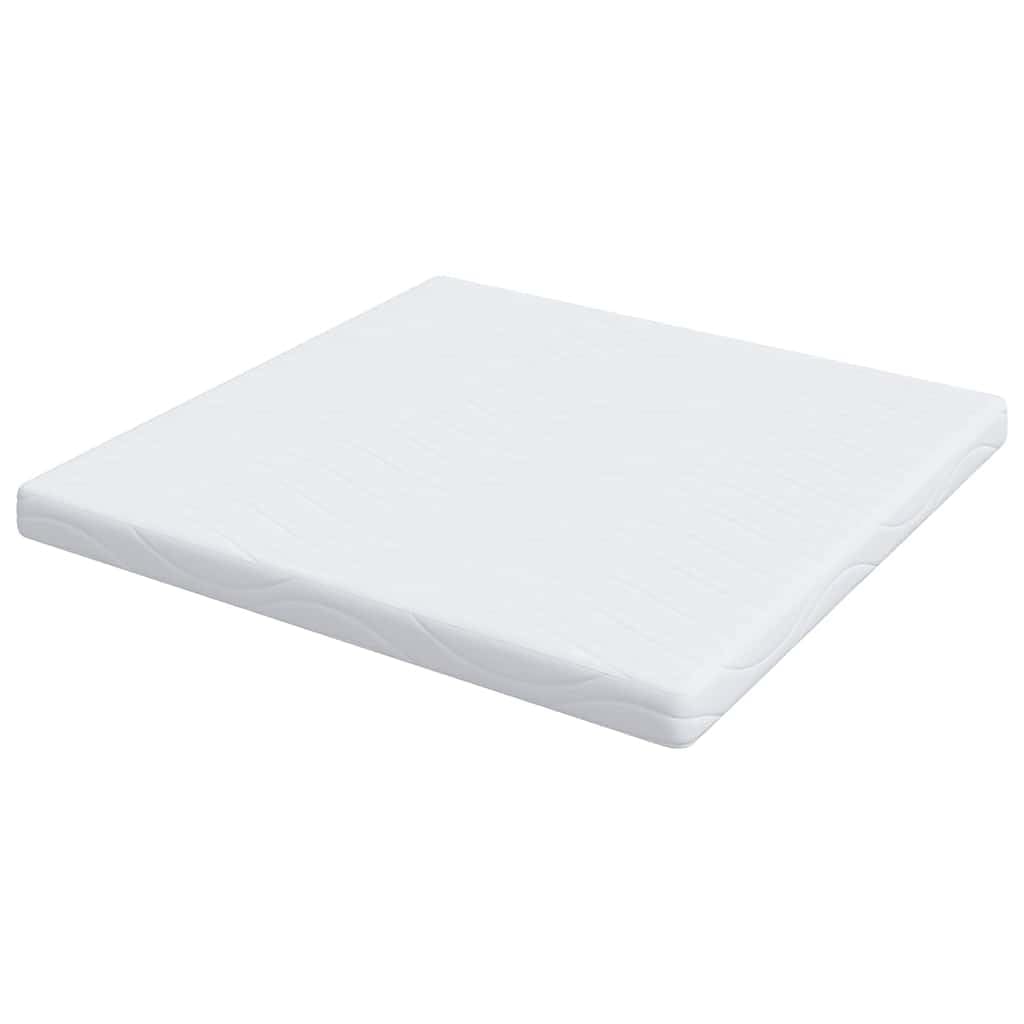 Materasso bianco 200 x 200 cm con memory foam a freddo, comfort per chi dorme sul fianco, adatto per chi soffre di allergie, altezza 13 cm