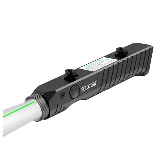 SOLOFISH 1450 Lumens MLOK Mount Tactical Flashlight with Green Laser Sight, Magnetic Rechargeable Laser Light Combo Compatible with M-Lok Rail