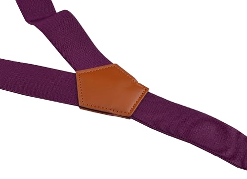 Image of Suspenders for Men Y Back Adjustable Elastic with Strong Clips 47 Inches