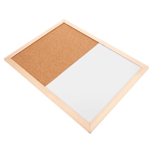 Marco de corcho madera natural 1 pulgada for notas, mensajes, pizarra magnética for fotos, decoración pared Para uso en oficinas o hogares