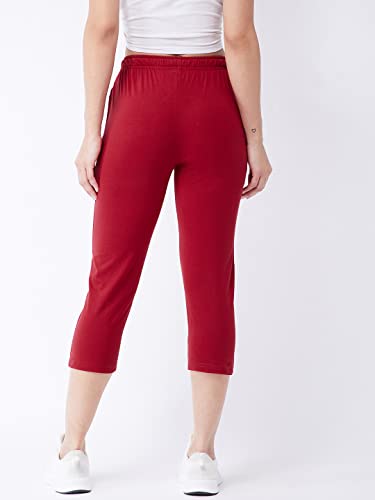 Image of Modeve Women Solid Cotton Blend Capri for summer|| Summer Wear
