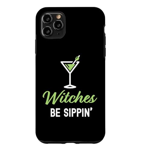 Witches Be Sippin' Happy Halloween ��l�p�h�����N �X�}�z�P�[�X iPhone 11 Pro Max �p