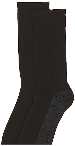 Image of Hanes Men's Crew & Over the Calf Socks Pack, Max Cushioned Moisture-wicking Stay Dry Socks, Athletic Socks, 6, 8 Or 12-pairs